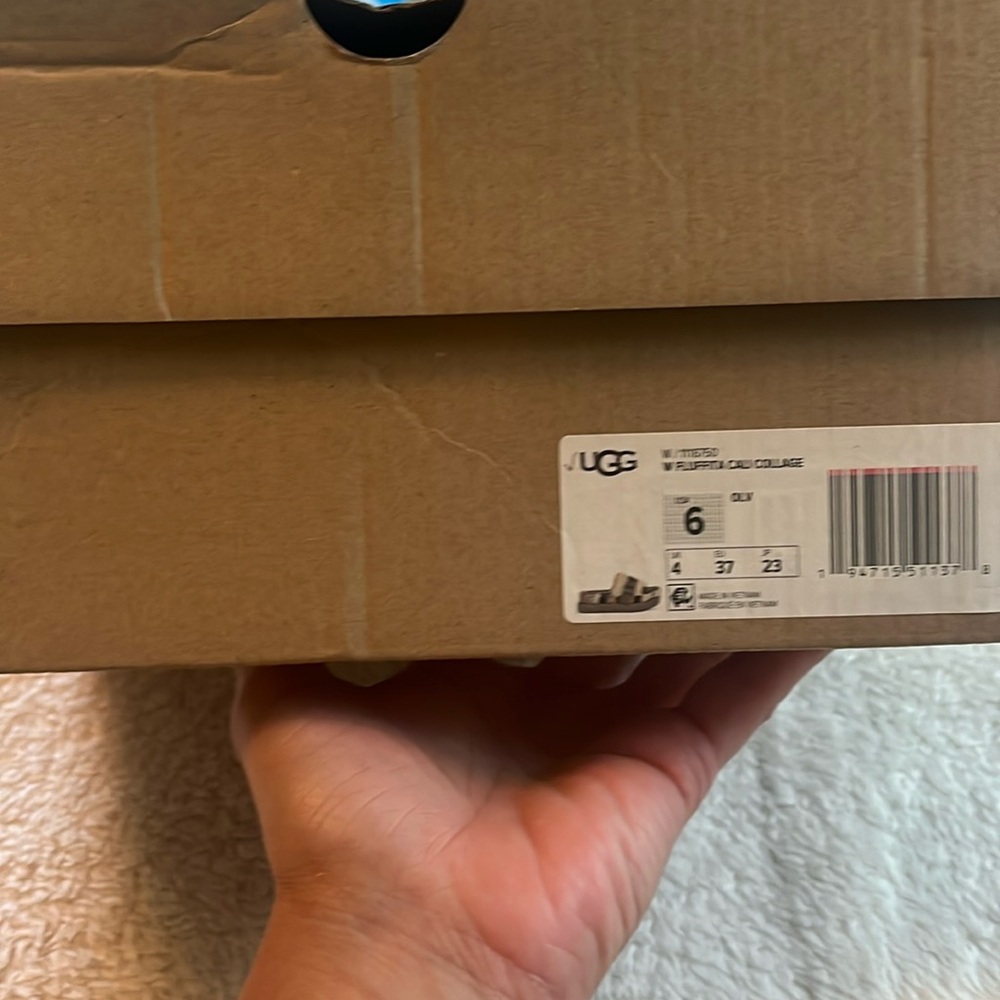 Ugg fluffita slides sz 6